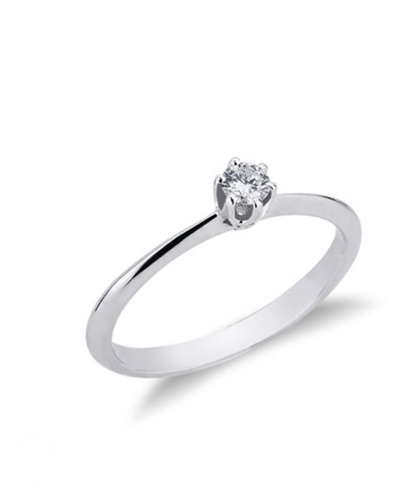 Anello Promesse Donna in Oro bianco 0.04 Ct SOL6C004 - SOL6C004